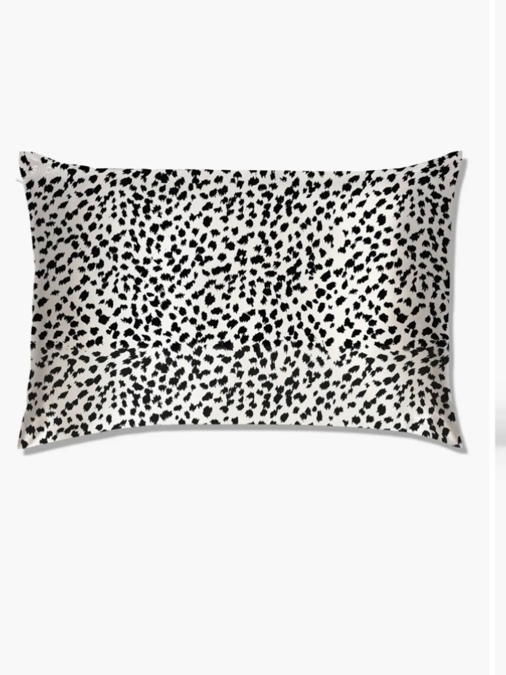Slip Black and White Animal Print Silk Midi Pillow Case New
